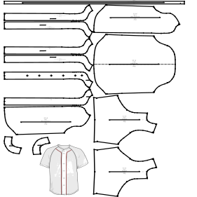 Baseball jersey 9316 fashion sewing patterns
