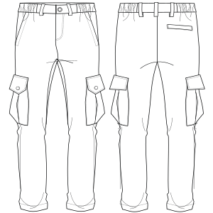 Cargo pants 7184 fashion sewing patterns