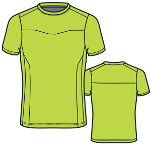 Stretch & Sew Pattern No. 1750 Men's T Shirt Tab Front Shirt Sizes