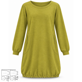 Moldes de confeccion para DAMAS Remeras Remera larga 6747